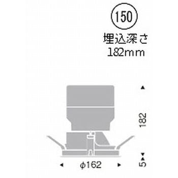 ERD5390WA 軒下用グレアレスダウンライト 3000/4000TYPE 1台 遠藤照明