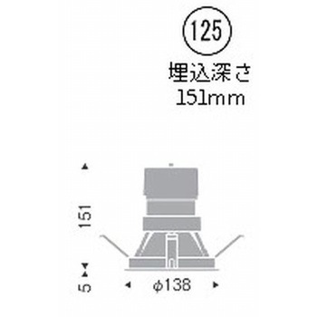 軒下用グレアレスダウンライト 3000/4000TYPE ENDO(遠藤照明)