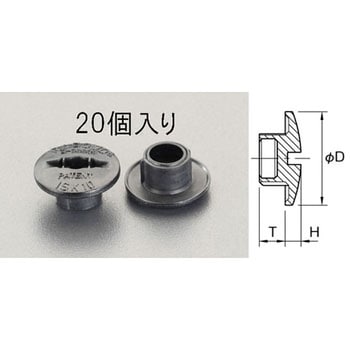 M12x18mm スクリューキャップ[20個] エスコ