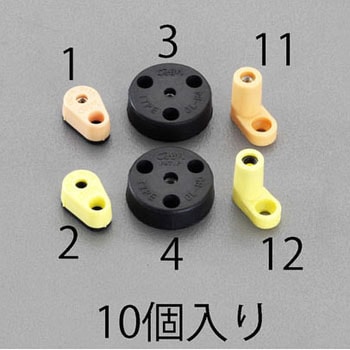 Φ30x9mm/M4 部品取付用ベース(接着型/10個 エスコ