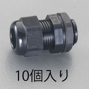 3-6.5mm/G1/4" ケーブルグランド(10個) エスコ