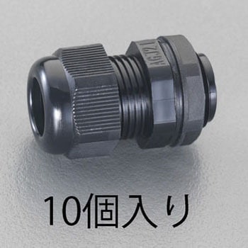 10-14mm/G1/2" ケーブルグランド(10個) エスコ