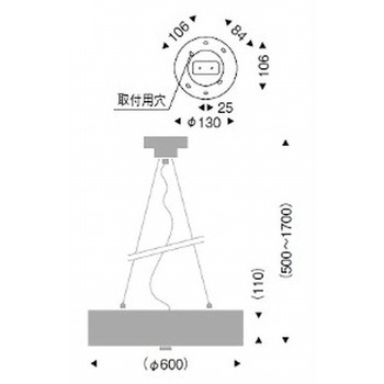 ペンダントライト ワイヤーアジャスター付 器具本体 ENDO(遠藤照明)