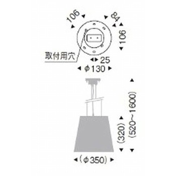 ペンダントライト ワイヤーアジャスター付 器具本体 ENDO(遠藤照明)