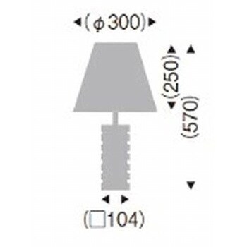 スタンドライト コード・中間スイッチ付 器具本体 遠藤照明(ENDO