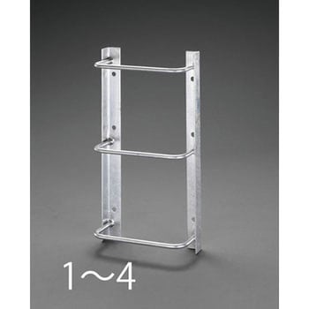 350x1900mm/7段 タラップ(スチール製) エスコ