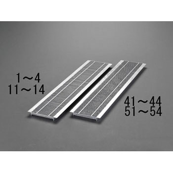 200x997mm/- 2t車 グレーチング(細目ノンスリップ) エスコ