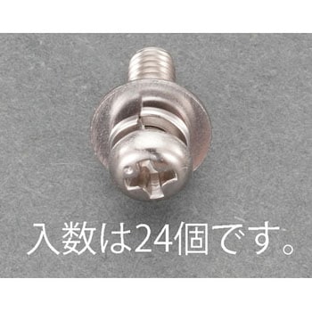 M3x 6mm 鍋頭セムス小ねじ(ステンレス/P=3) エスコ