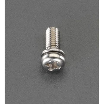 M4x10mm 鍋頭セムス小ねじ(ステンレス/P=2) エスコ
