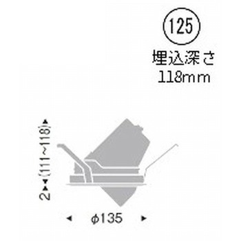 生鮮食品用照明 3000/4000TYPE Φ125 3000K ENDO(遠藤照明)
