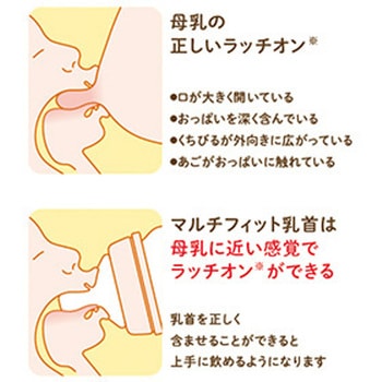 チュチュ マルチフィット広口タイプ シリコーンゴム製乳首 ジェクス