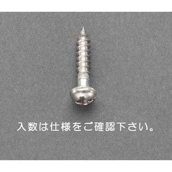 M6.2x50mm 鍋頭木ねじ(ステンレス製/6本) エスコ