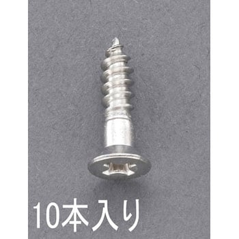 2.7x 25mm 皿頭木ねじ(ステンレス製/10本) エスコ