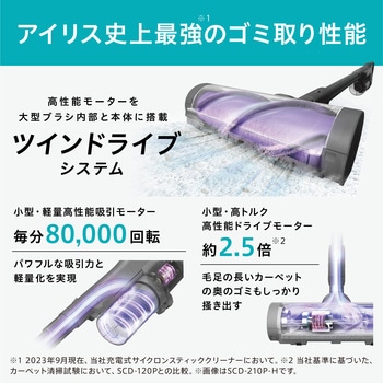 充電式サイクロンスティック掃除機 SUUZE アイリスオーヤマ