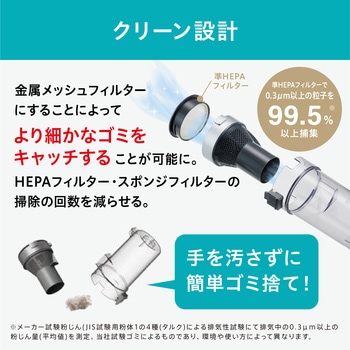 充電式サイクロンスティック掃除機 SUUZE アイリスオーヤマ