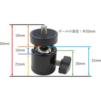 三脚用自由雲台38 bitstrong