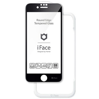 [iPhone SE 2022/SE 2020/8/7/6s/6専用]iFace Round Edge Tempered Glass Screen Protector ラウンドエッジ強化ガラス 画面保護シート iFace