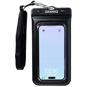 [各種スマートフォン対応]DIVAID フローティング防水ケース ワイドサイズ ショルダーストラップ DIVAID