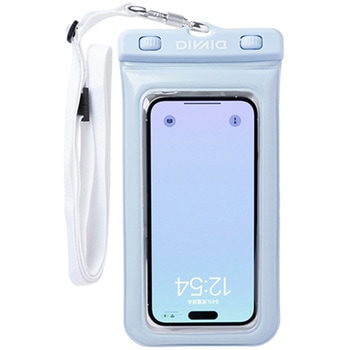 [各種スマートフォン対応]DIVAID フローティング防水ケース ワイドサイズ ショルダーストラップ DIVAID