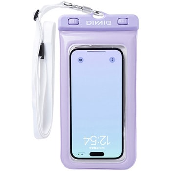 [各種スマートフォン対応]DIVAID フローティング防水ケース ワイドサイズ ショルダーストラップ DIVAID