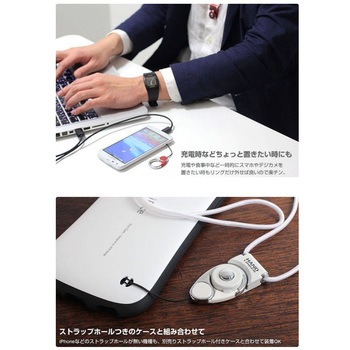 【HandLinker EXTRA】ハンドリンカーエクストラカラビナリング携帯ストラップ Hamee(ハミィ)