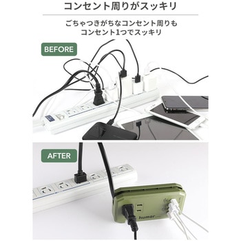 humor handy Plus AC PD30W対応 USB タップ humor