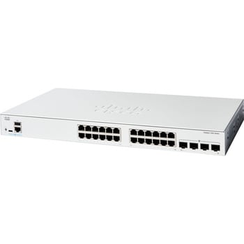 C1200-24T-4G Catalyst 1200 スマート スイッチ 24 ポート GE 4x1GE SFP 金属筐体 静音ファンレス Cisco( シスコ) 対応 - 【通販モノタロウ】