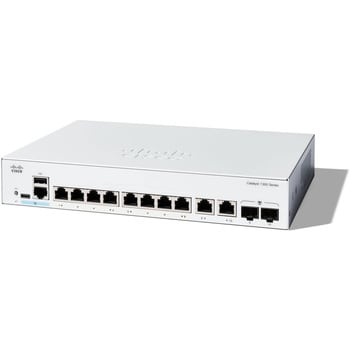 C1300-8T-E-2G Catalyst 1300 マネージド スイッチ 8 ポート GE Ext PS 2x1GE コンボ 金属筐体  静音ファンレス Cisco(シスコ) 対応 - 【通販モノタロウ】