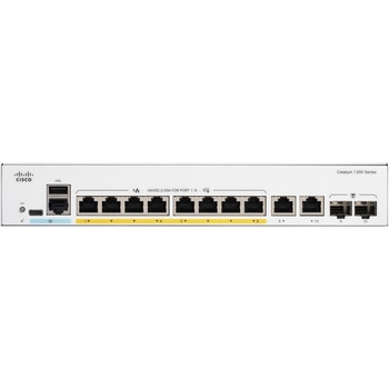 Catalyst 1300 マネージド スイッチ 8 ポート GE PoE Ext PS 2x1GE コンボ 金属筐体 静音ファンレス Cisco(シスコ)