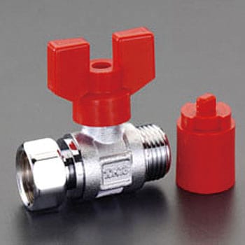G 3/4"xG 3/4" ボールバルブ(耐熱) エスコ