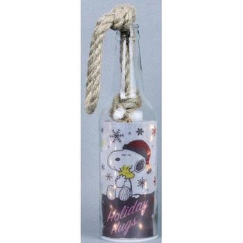 スヌーピー Xmas ボトルライトS HOLIDAY HUGS 25cm - 東京ローソク製造