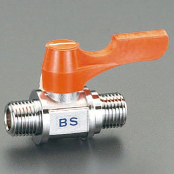R 1/8"xG 1/8" ミニボールバルブ エスコ