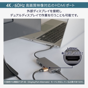 5 in 1 USB Type-C マルチポートアダプタ OWLTECH(オウルテック)