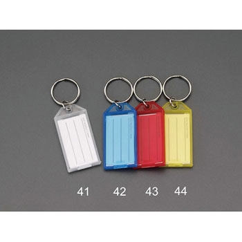 29x58mm ネームタグ(イエロー/10個) エスコ