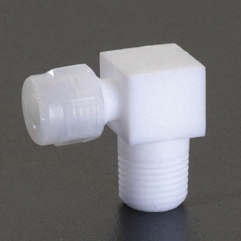 6mmxR 1/4" エルボ(雄ねじ/フッ素樹脂製) エスコ