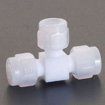4mm ユニオン(ティー /フッ素樹脂製) エスコ