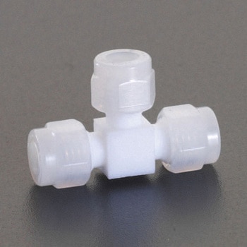 4mm ユニオン(ティー /フッ素樹脂製) エスコ