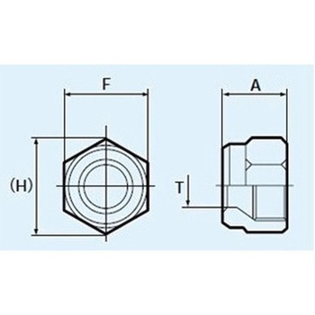 10mm ナット(フッ素樹脂製) エスコ