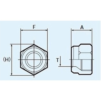 6mm ナット(フッ素樹脂製) エスコ