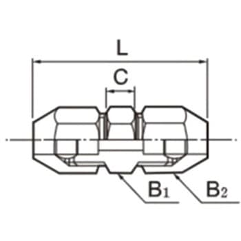 6mm ユニオン(PP製) エスコ
