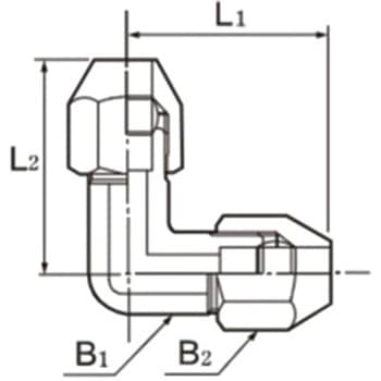 6mm ユニオン(エルボ/PP製) エスコ