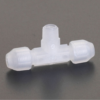 8mmxR 1/8" ユニオン(雄ねじティー/PP製) - エスコ