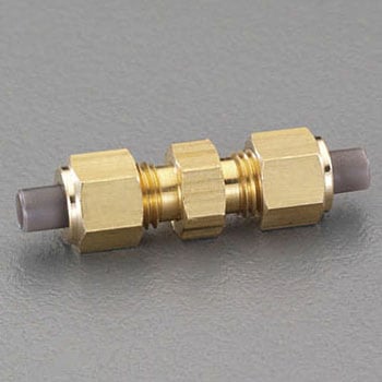 8x 8mm ユニオン(ストレート/黄銅製) エスコ