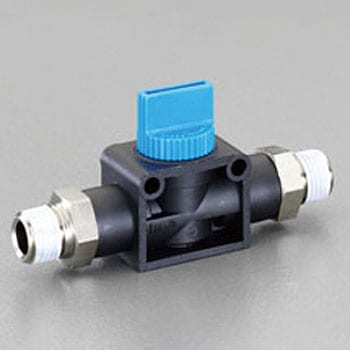 R1/4"xR1/4" 開閉バルブ(残圧排気機能付) エスコ