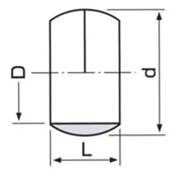 6mm(1/8") リング玉(2個) エスコ