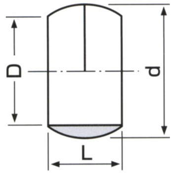 6mm(1/8") リング玉(2個) エスコ