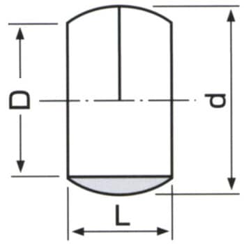 8 mm リング玉(2個) エスコ