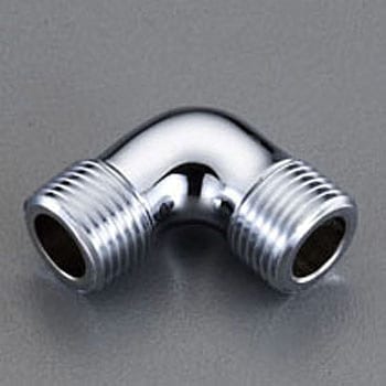 R1/2"xG1/2" フレキ用エルボ(クロムメッキ) エスコ