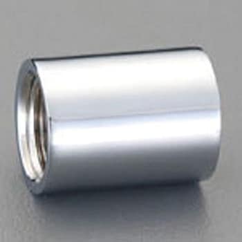 Rc1/2"xRc1/2" 給水管ソケット(クロムメッキ) エスコ