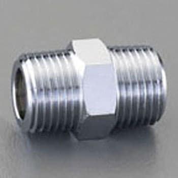 R 3/4"xR 3/4" 給水管ニップル(クロムメッキ) エスコ